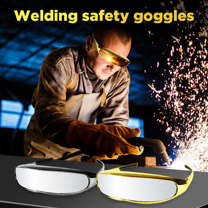 Protective One-Piece Mirror Welding Goggles