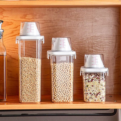 Cereal Dispenser Easy Flow Storage Jar Kunststoff Lebensmittel-Container