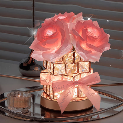 🎁HEIßER VERKA🎁Romantische Tischlampe aus Rosenkristall