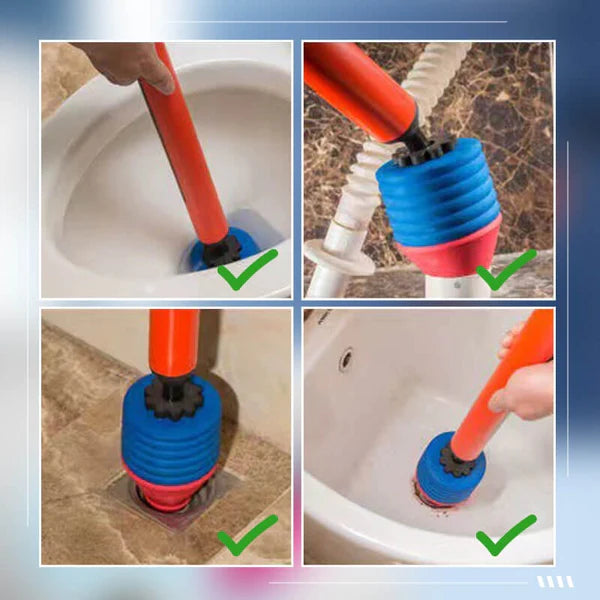 🔥New Year Special Sale 49% OFF🔥 Household High-pressure Manual Toilet Drain Pipe Unblocker