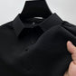 Ice Silk Schnell trocknendes Revers-Poloshirt Hohe Elastizität Bügelfrei Atmungsaktiv Casual T-Shirt