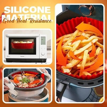 4 Pcs Air Fryer Silicone Pot