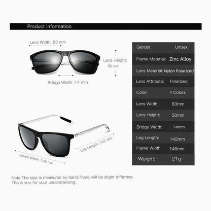 Unisex Aluminium-Magnesium-Polarisations-Sonnenbrillen