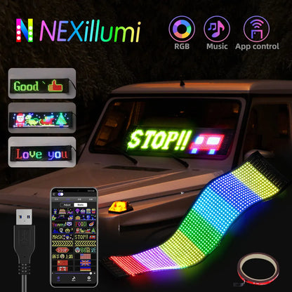 ✨Kostenloser Versand🚗Flexibles Bluetooth-LED-Display für Fahrzeuge