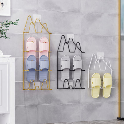 Moderne Badezimmer Slipper Rack Metall Eisen Kunst Schuh Kleiderbügel