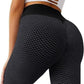 🔥Damen Honeycomb Geraffte Butt Lift Dehnbare Gym-Yogahosen