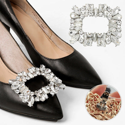 Luxury Rhinestone Removable Shoe Clip Accessory