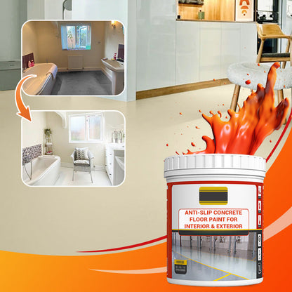 Decoration Essentials🔥Anti-Slip Concrete Floor Paint for Interior & Exterior