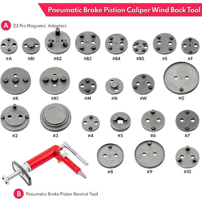 🧰✅24pcs Pneumatic Brake Caliper Compression Tool