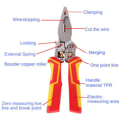 💥🧰Versatile Wire Stripping Pliers with Electricity Measurement